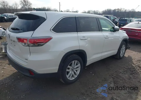 2016 Toyota Highlander Le V6 from USA, damaged, VIN 5TDBKRFHXGS334483